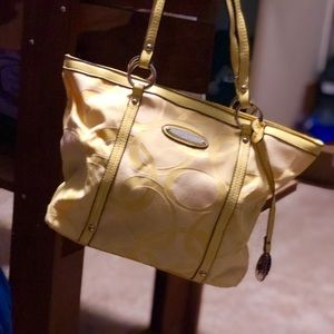 Yellow mini shoulder bag